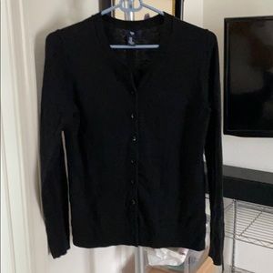 Black Gap Buttoned Long Sleeved Cardigan Size M